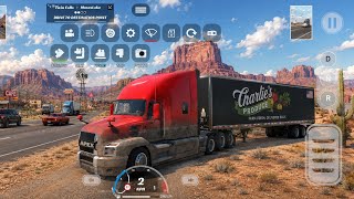 Truck Simulator PRO USA: Twinfalls to Moseslake ultra-realistic graphics gameplay 👌 