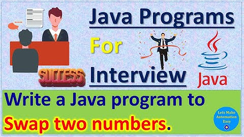 Java program to Swap two numbers using Third variable. | Pradeep Nailwal