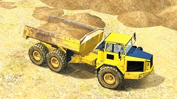 Dump Truck 6 Wheeled - Heavy Machines & Mining - Simulator Game | Android GamePlay