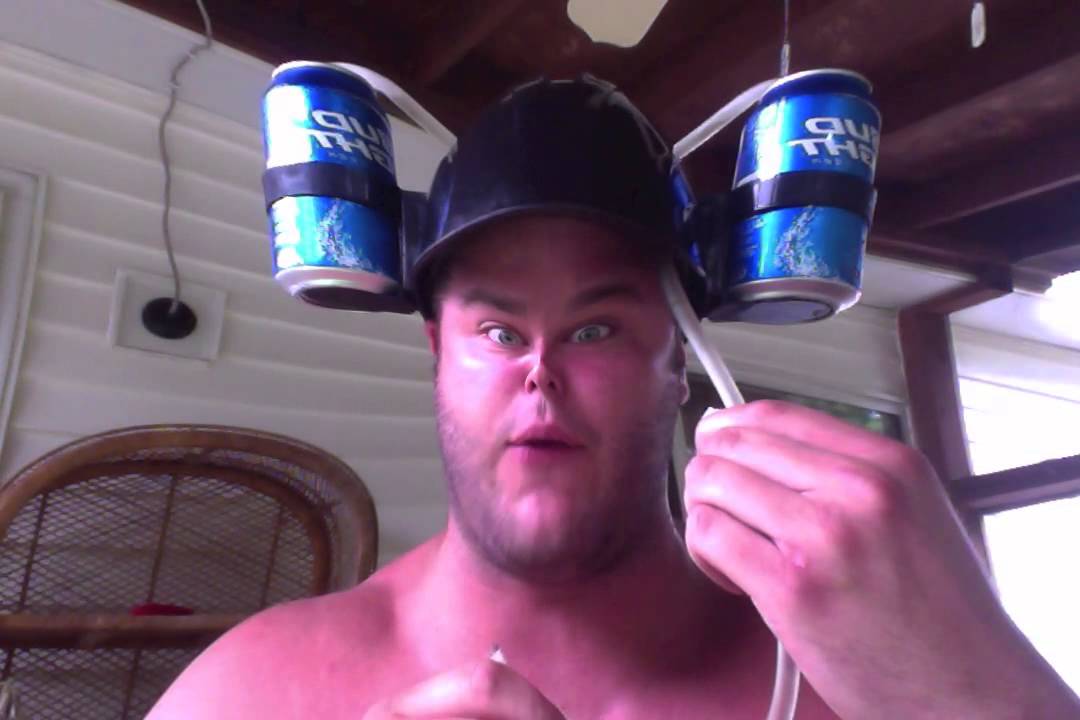beer helmet YouTube
