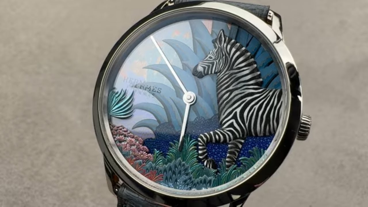 Hermes Slim d'Hermes Mountain Zebra Painted Dial CA2.990C Hermes