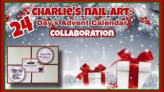 Charlie’s nail art advent calendar day  10 how to apply nail foil to your nail/ easy Christmas nails