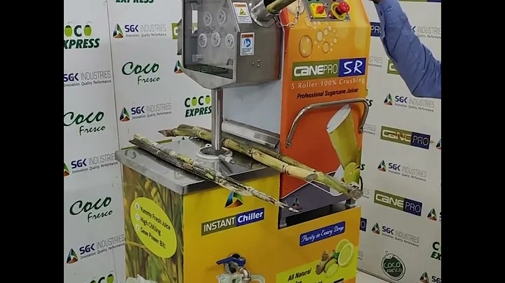 5 Roller Heavy Duty Sugarcane Juice Machine With Instant Chiller |Cane Pro Plus | SGK