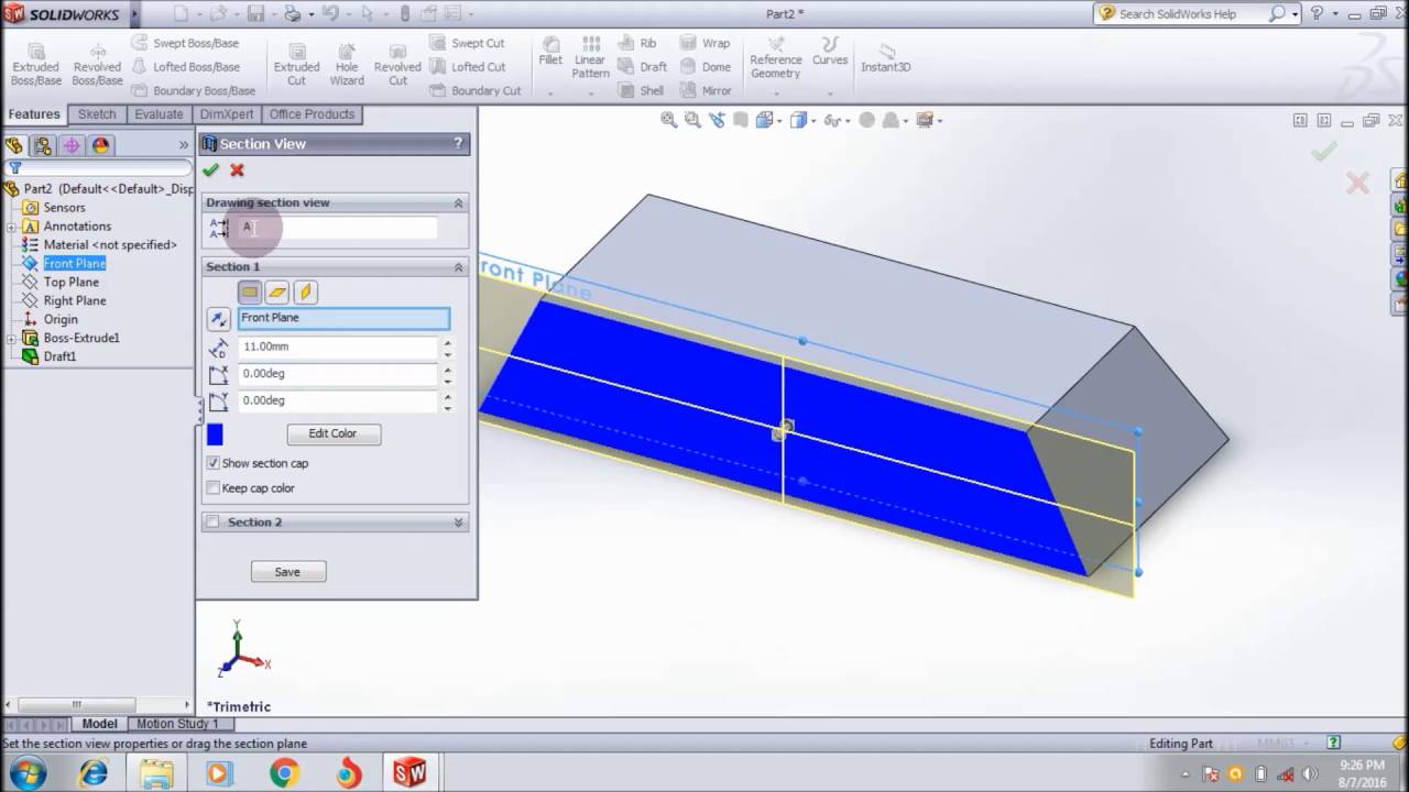 Solidworks видеоуроки. Feature tools