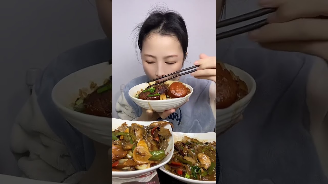 ASMR 먹방 중국 음식과 먹는 소리 