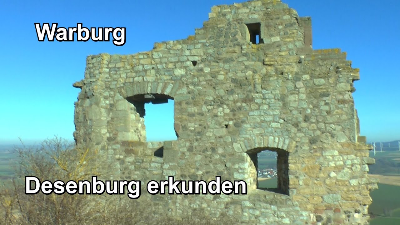 Desenberg Warburg Desenberg. Eine kleine Ruine auf dem Berg besuchen - YouTube