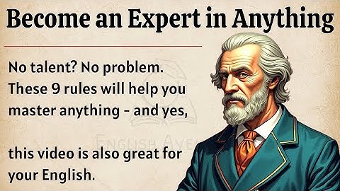 How to Become an Expert in Anything || Learn English Through Motivational Lesson 🔥 || Graded Reader 
