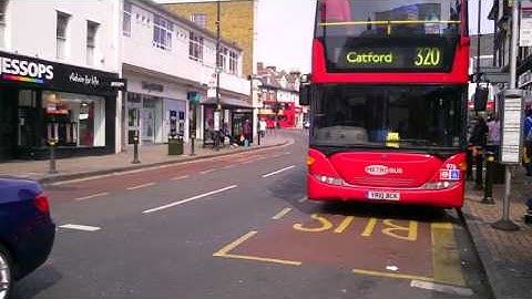 Late 320 in Bromley, Market Square Metrobus - 976, YR10BCK This Bus is Under Attack, Please Dial 999