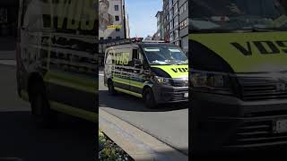 VDS Schoonmaakbedrijf MAN TGE mit Rotlicht unterwegs * Gebäudereinigung Einsatzfahrzeug #shorts