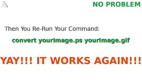 Troubleshoot "Imagemagick