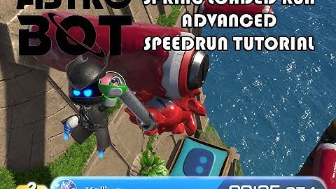 Astro Bot Spring Loaded Run Advanaced Speedrun Tutorial