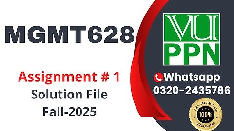 MGMT628 Assignment 1 solution 2025 #mgmt628