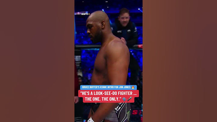 Bruce Buffer's Octagon intro of Jon Jones is iconic 🐐👏 #shorts