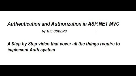 ASP.NET MVC authentication and authorization -complate application -step by step tutorial