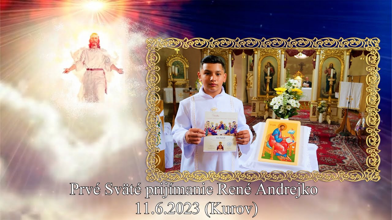Prvé Sväté prijímanie René Andrejko 11.6.2023 Kurov (komplet)