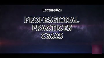 Lecture#26 "2/4 Regulatory Issues in Software Safety" CS625 Professional Practices Urdu/Hindi
