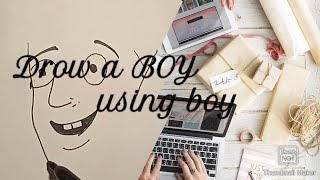 How To Drow A Boy Using Words Boy.wordtoons