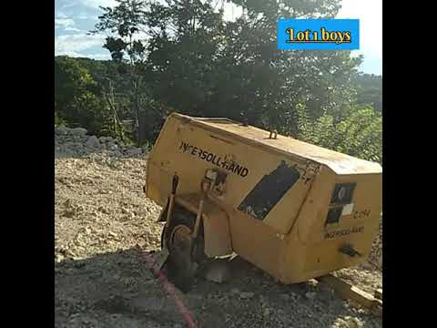 Compressor Digging Foundation An Septic Tank #construction