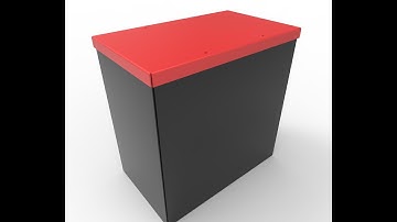 Sheet Metal Box With Cover Design & Assembly In SolidWorks/Solidworks  Sheet metal/ #Solidworks