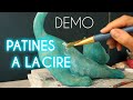 Cours de sculpture gratuit  dmonstration dune patine  la cire et aux pigments