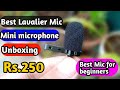 Generic e 35 mm unboxing  review  mini lavalier microphone  techster tech