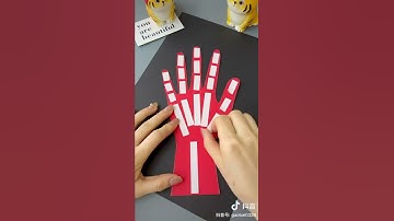 Làm bàn tay Robot từ giấy màu và ống hút