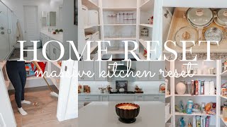 MASSIVE KITCHEN & HOME RESET! || REALISTIC KITCHEN & PANTRY ORGANIZATION FOR A BUSY FAMILY