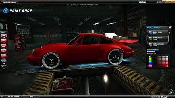 NFS World Porsche 911 RSR 3.0 part 4, VERY GOOD TEST DRIVE! AMERIKON ENGINE + URSA PRO RACING, NEW !