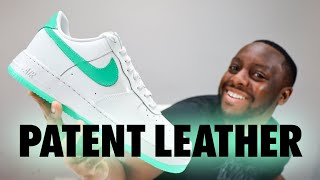 Air Force 1 Patent Leather Stadium Green On Foot Sneaker Review QuickSchopes 669 Schopes HF4864 094