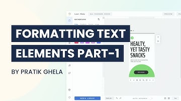 Formatting Text Elements Part - 1 | MakeStories