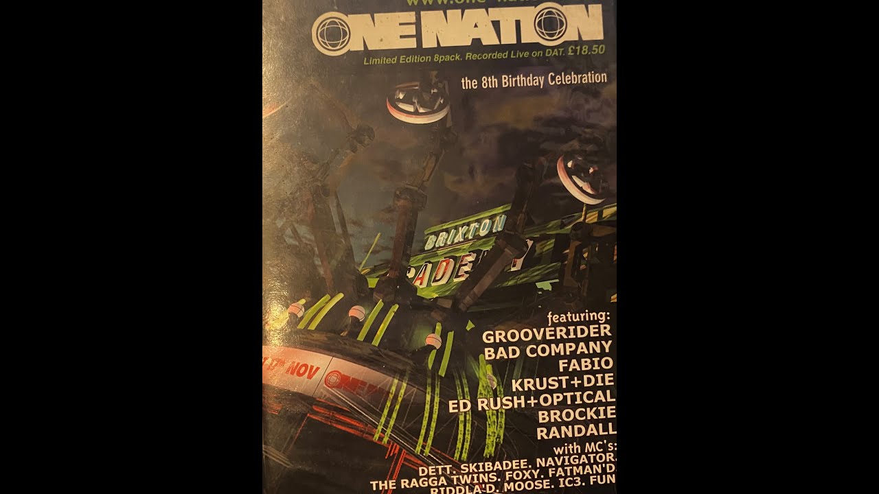 DJ BROCKIE MC's DET SKIBADEE IC3 ONE NATION BRIXTON ACADEMY side A