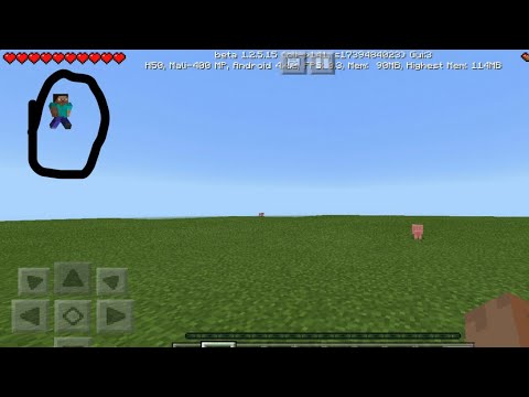 HOW TO SEE YOURSELF ON MOBILE SCREEN CORNER!---MINECRAFT