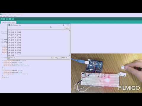 Door open/close detection with magnet switch