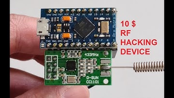 DIY CC1101 tool - RF jammer, replay attack, sniffer - cheap & easy tool for radio pen testing