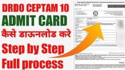 DRDO CEPTAM 10 TECH-A Admit Card Download 2022 | लो आ गया Admit card @AnilSirITI @TechStudyITI