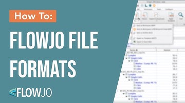 How to use FlowJo File Formats