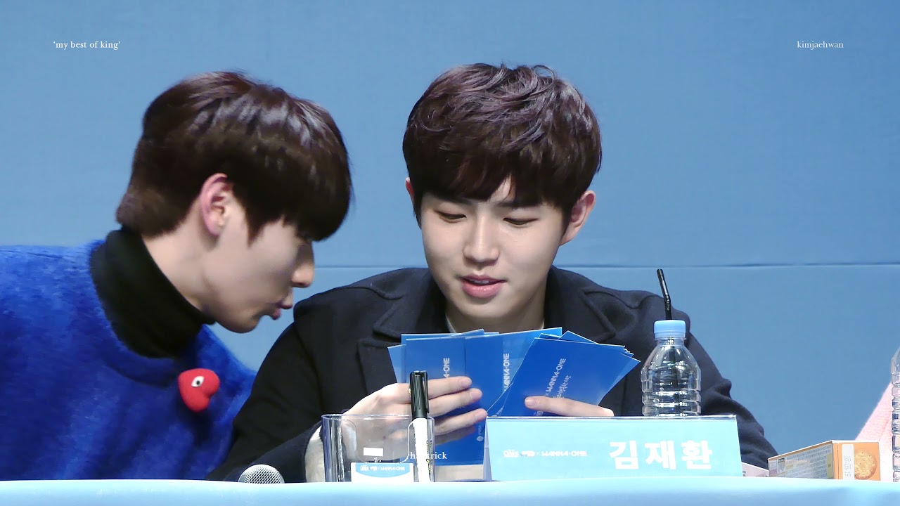 4k) 180111 요하이 팬사인회 김재환 팬분들 소원 노래 연습 중 ♪