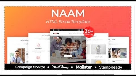 NAAM - Multipurpose Agency Email Template with StampReady  | Themeforest Templates