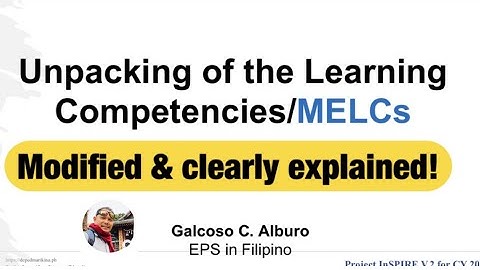 How to Unpack the Learning Competencies | Most Essential Learning Competencies
