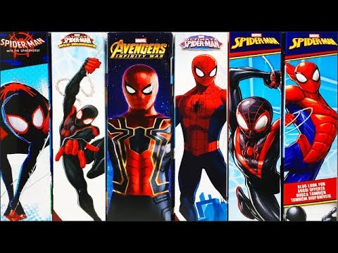 Titan Hero Series Spider-Man Into The Spider-Verse Toys With Miles Morales  Kid Arachnid - YouTube