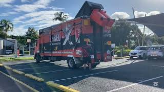 Shred X garbage truck doing bins in Whitsundays #ShredX