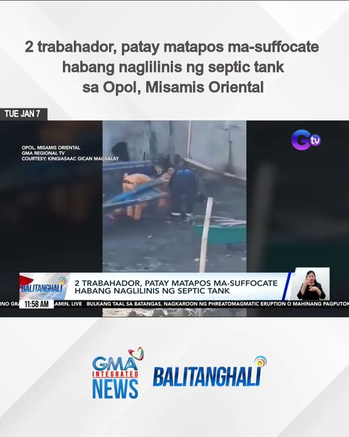2 trabahador, patay matapos ma-suffocate habang naglilinis ng septic tank | Balitanghali