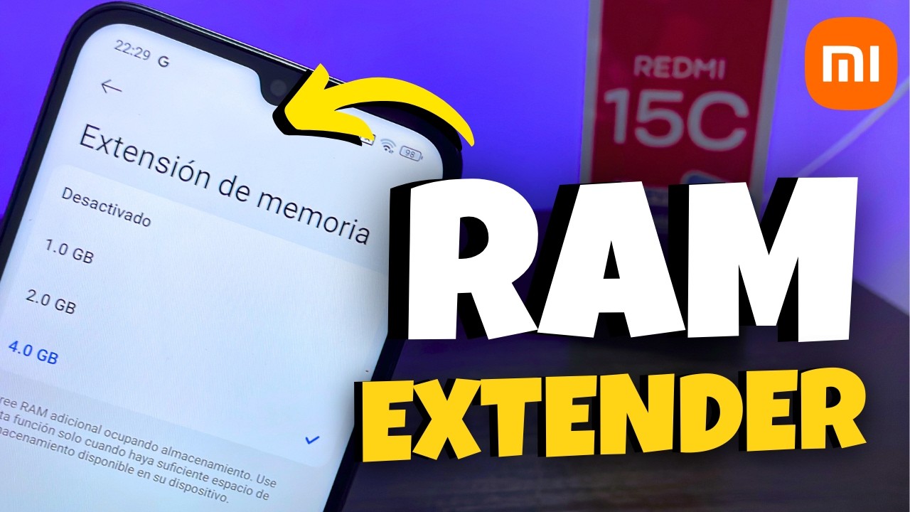 🚀 AUMENTA la RAM en tu XIAOMI Redmi 15C ☑️ | Activa RAM VIRTUAL y ...