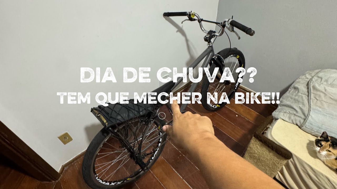 Estava chovendo aqui em casa aproveitei para arrumar minha bike!!