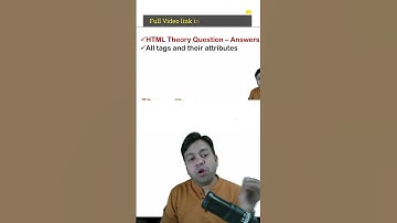 HTML in One-Shot for HSC Class 12th Computer Science 1 (CS1) | Ch4  HTML #shorts #html