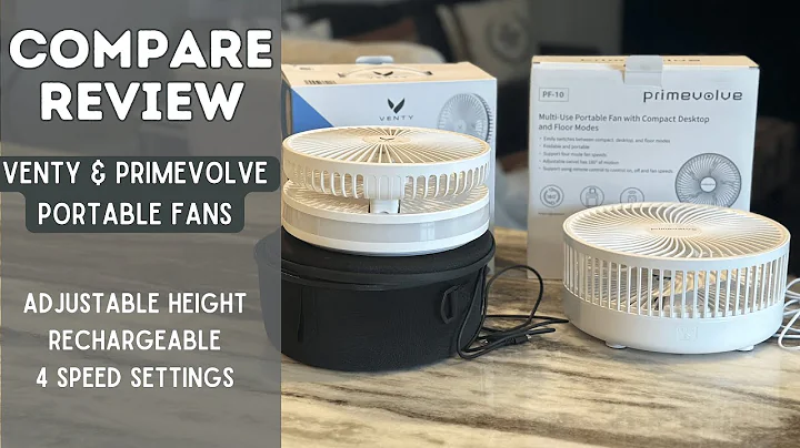 Comparison of Venty & Primevolve Portable Chargeable Fans