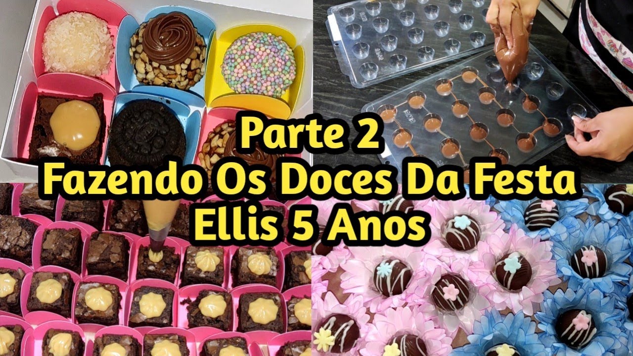 Parte 2 Fazendo os Doces da Festa / Ellis 5 Anos / Tema Dinossauro Rosa