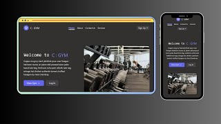 How To Create A Gym Website | Advancing Gym Website | Tailwind CSS