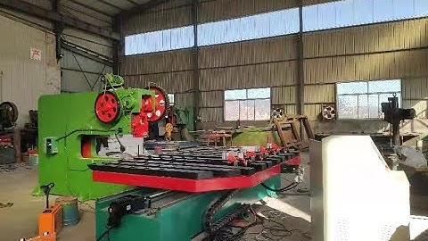 Deep throat power press machine and sheet metal feeder machine punching hole