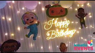 Cartoon character design & balloon decoration  for birthday event from Kreativ Events